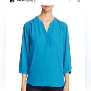 NYDJ Women's Vibrant Blue Blouse